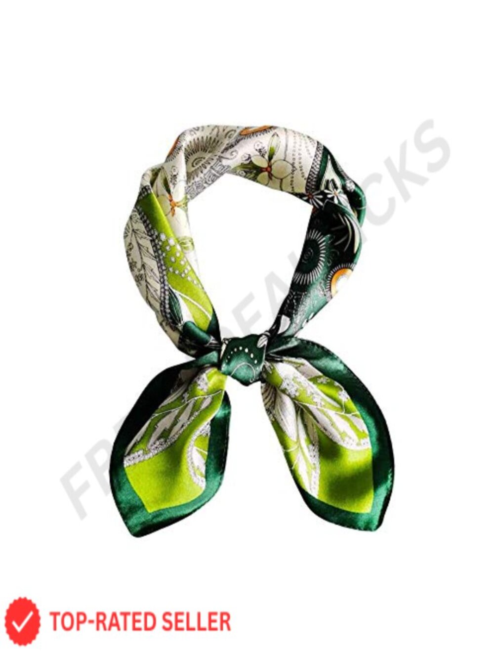 100% Mulberry Silk Scarf 21x21 Square Hair Head Face Wrap